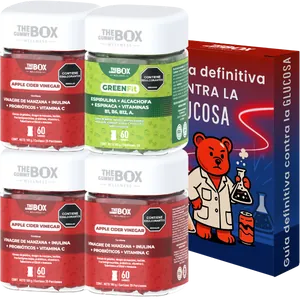 3xGomitas De Vinagre De Manzana + Green Fit GRATIS + Guía Definitiva Contra La Glucosa GRATIS