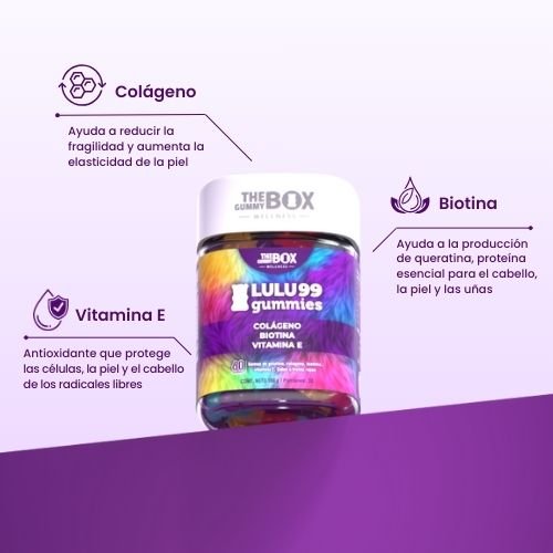 Lulu99 Gummies - Colageno y biotina en gomitas 💅🏻